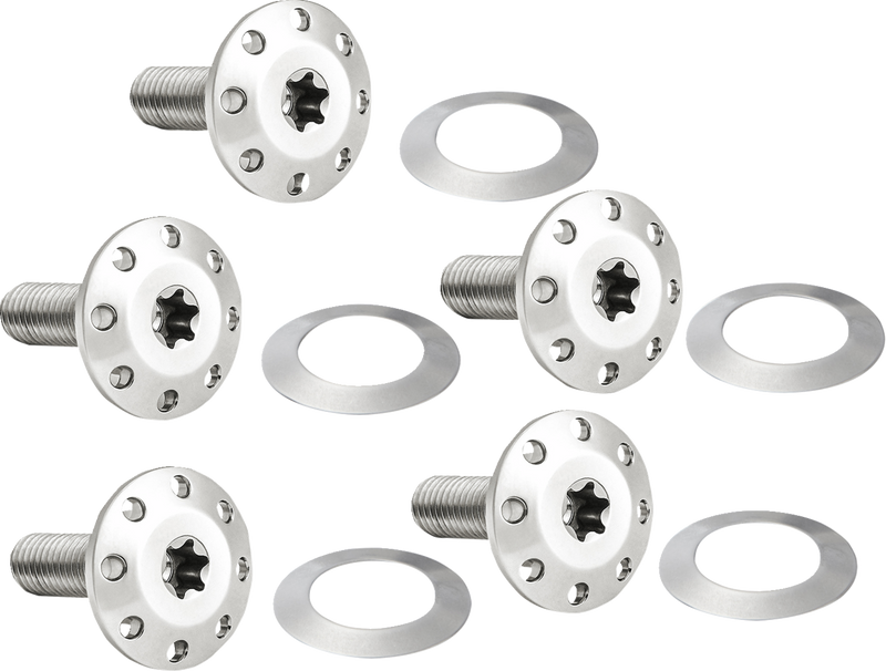 ARLEN NESS Bolt Kit - Holeshot Front Floating Brake Rotor - Spoke Mount - Polished - 5 Pack