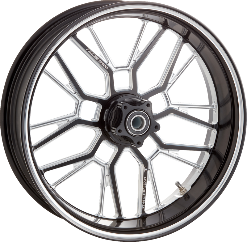 ARLEN NESS Split Spoke Forged Wheel - Black Anodized Contrast Cut - 18x5.5