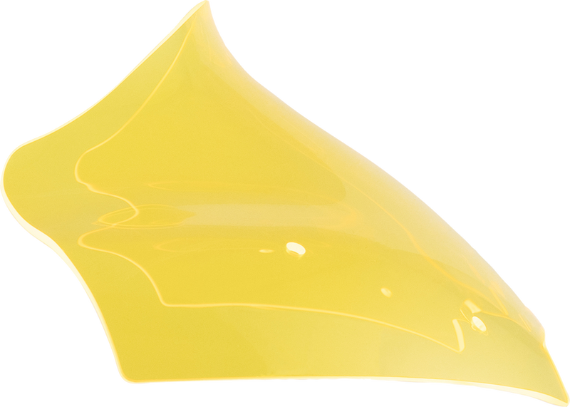 KLOCK WERKS Kolor Flare Windshield - 10" - Yellow Ice - FLTR