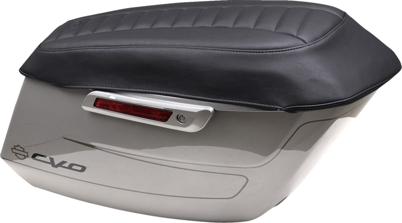 MUSTANG Deluxe Saddlebag Lid Covers - Black - Touring '23-'24