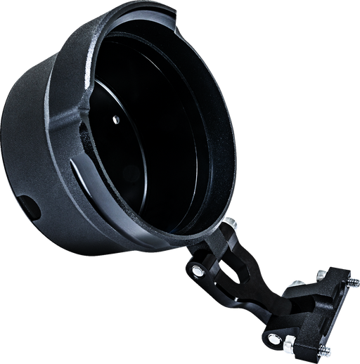 PERFORMANCE MACHINE (PM) Gauge Relocation Kit - Round - Black Ops? 0208-2192-SMB