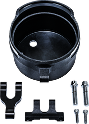 PERFORMANCE MACHINE (PM) Gauge Relocation Kit - Round - Black Ops? 0208-2192-SMB