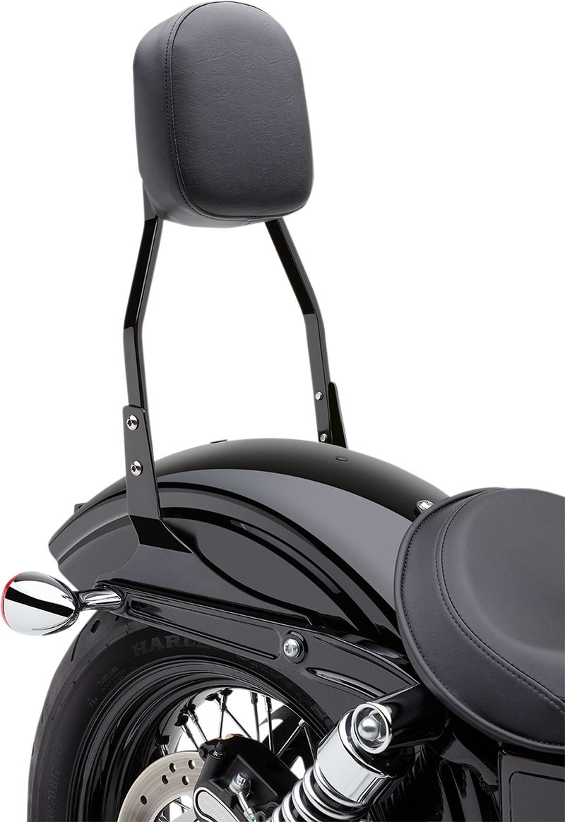 COBRA Standard Sissy Bar - Black - Dyna