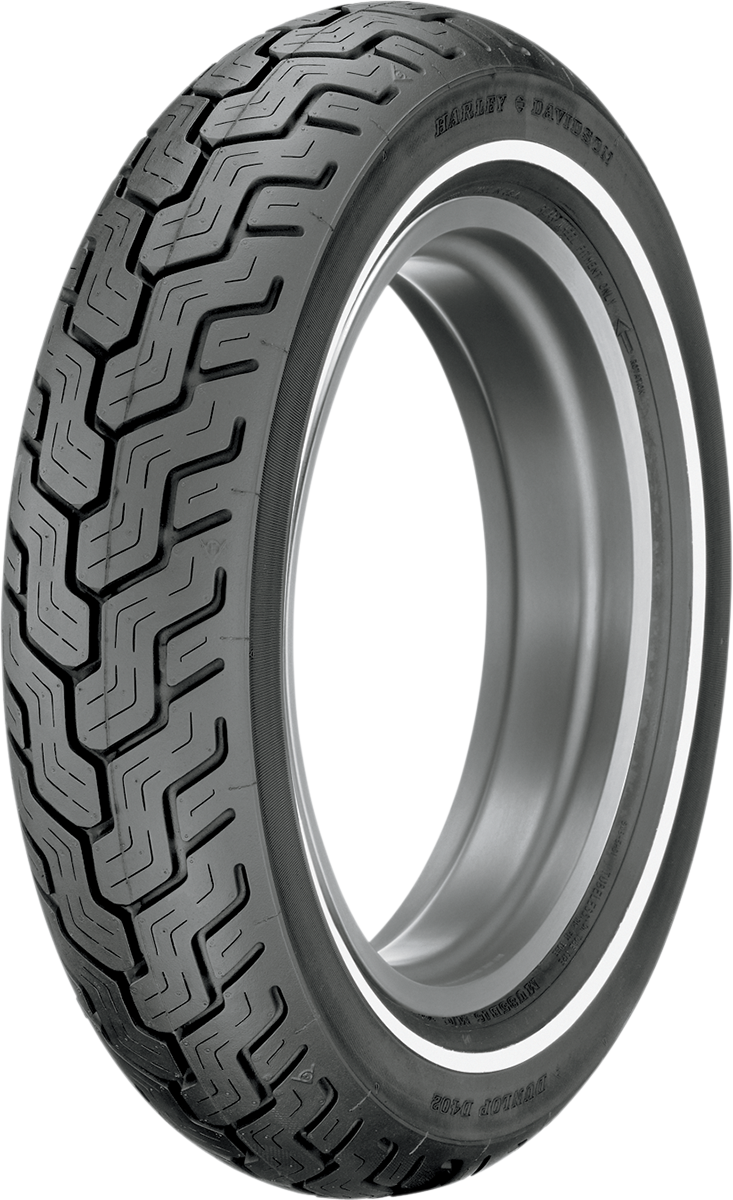 DUNLOP Tire - D402 - Rear - MT90-16 - Narrow Whitewall - 74H