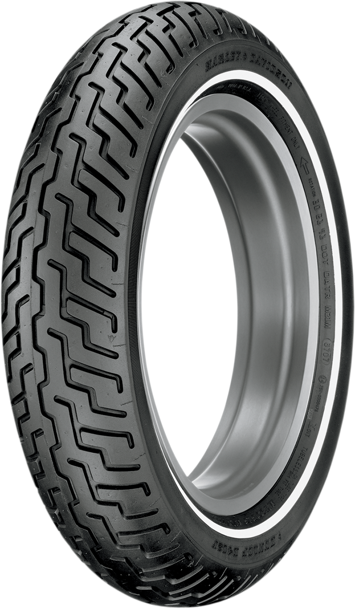 DUNLOP Tire - D402 - Front - MT90-16 - Narrow Whitewall - 72H
