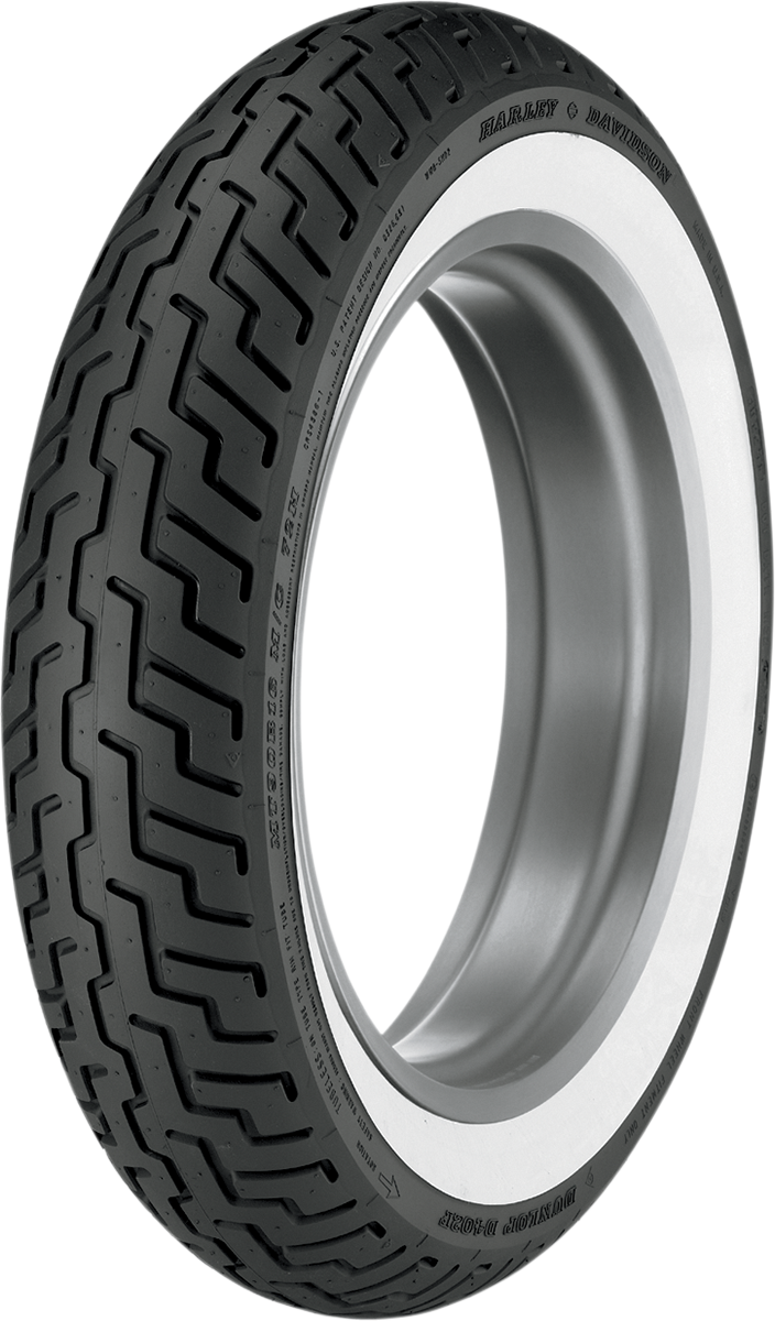 DUNLOP Tire - D402 - Front - MT90-16 - Wide Whitewall - 72H