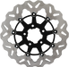 GBRAKES Wave? Brake Rotor - Black Carrier DF680CW-B