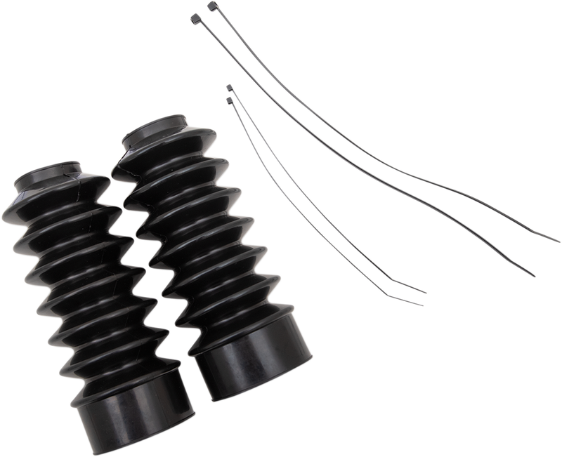 DRAG SPECIALTIES Rubber Fork Boots - 39 mm - 7" Long