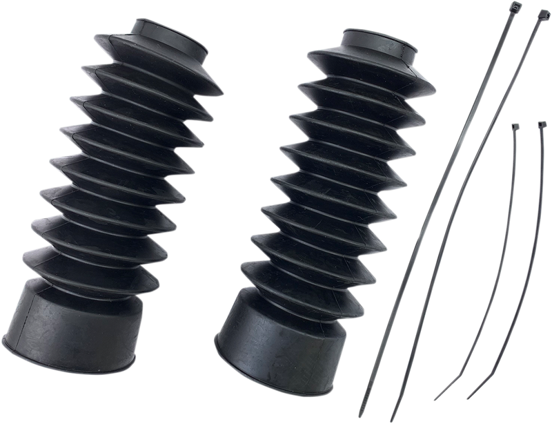 DRAG SPECIALTIES Rubber Fork Boots - 41 mm - 9" Long