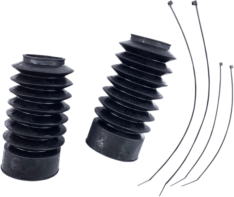 DRAG SPECIALTIES Rubber Fork Boots - 49 mm - 7" Long