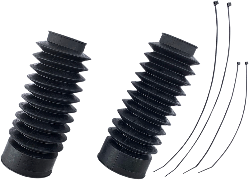 DRAG SPECIALTIES Rubber Fork Boots - 49 mm - 9" Long