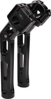 ARLEN NESS Method Kickback Handlebar Riser - Softail Gauge Cut-Out - 10" - Black 520-053