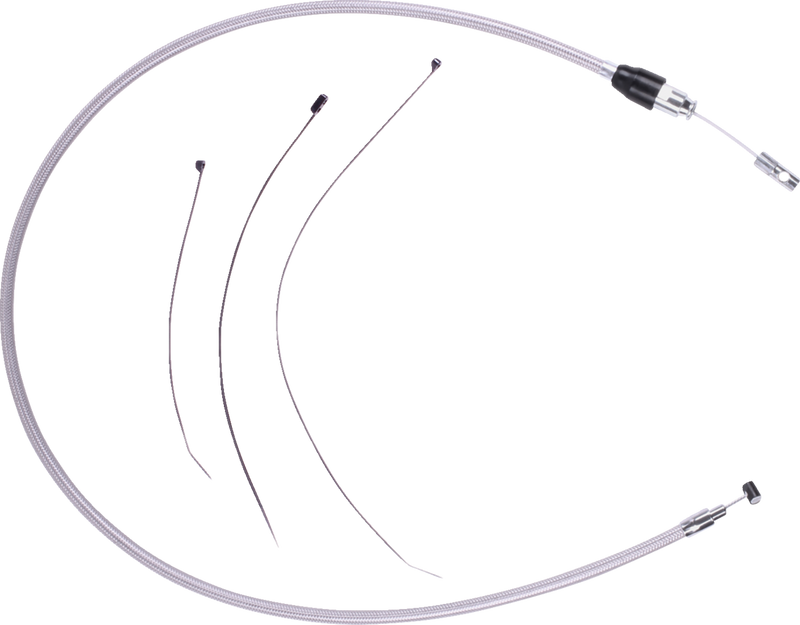 DRAG SPECIALTIES Quick Connect Clutch Cable - Upper - 46" Stainless Steel - FLHX '23-'24