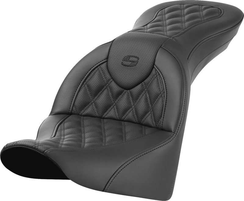 SADDLEMEN Roadsofa™ Seat - without Backrest - Lattice Stitch - FL '18-'24 818-33-182