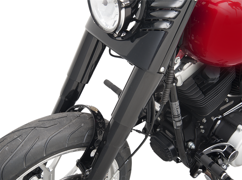 DRAG SPECIALTIES Replacement Fork Slider Covers - Black - Stock Length