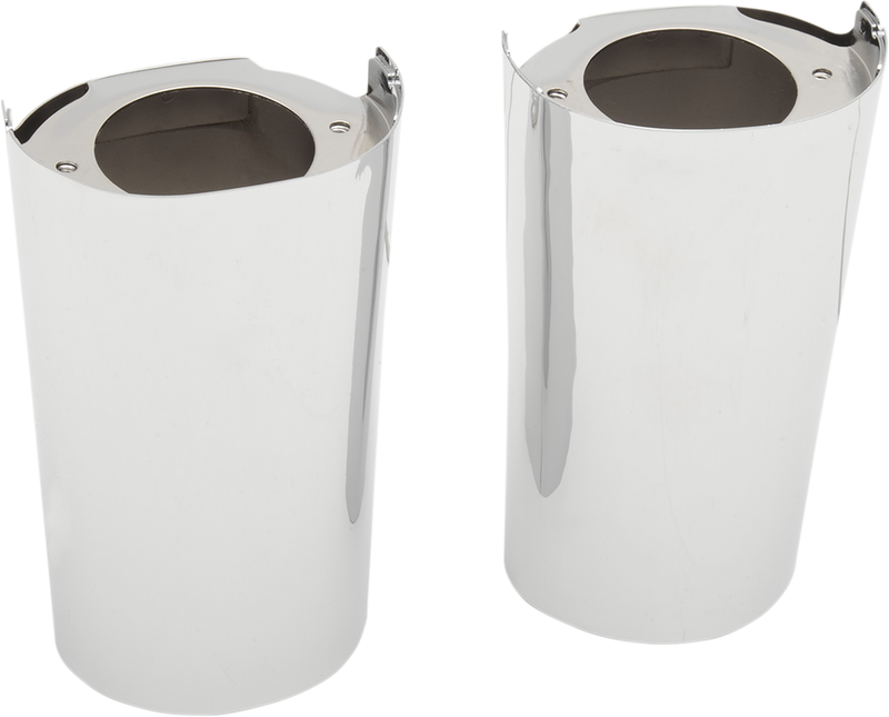 DRAG SPECIALTIES Replacement Fork Slider Covers - Chrome - Stock Length