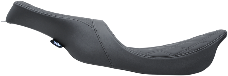 DRAG SPECIALTIES Predator 2-Up Seat - Double Diamond - Black Stitching - Touring '99-'07