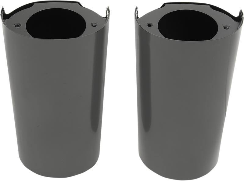 DRAG SPECIALTIES Replacement Fork Slider Covers - Black - Extended +2" (8.5")