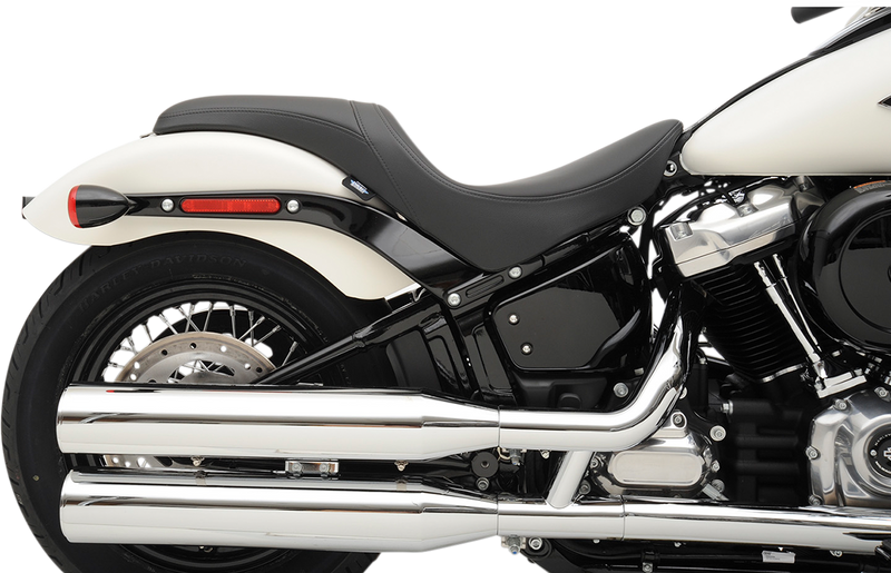DRAG SPECIALTIES Predator Smooth Solar Leather - Black - Softail '18-'22