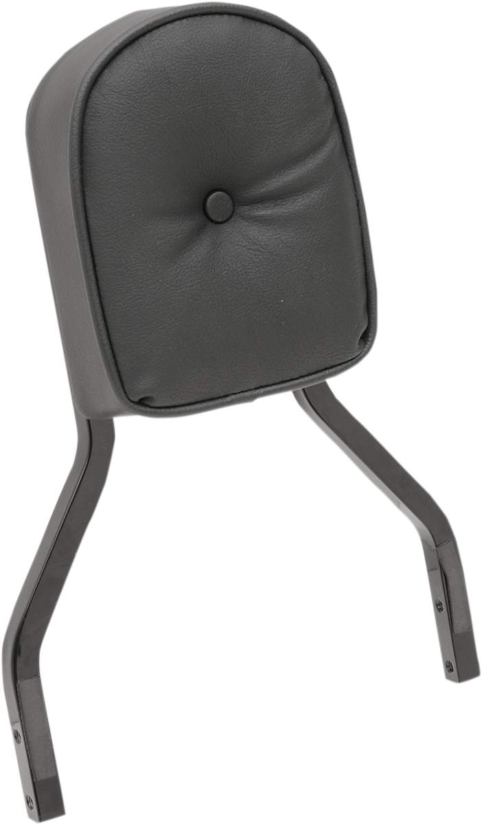DRAG SPECIALTIES Short Pillow with Piping Sissy Bar Vinyl Pad - Black