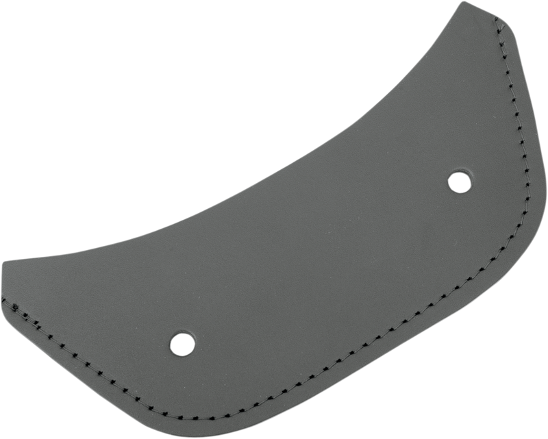 DRAG SPECIALTIES Heavy-Weight Leather Fender Bib - Black - Small