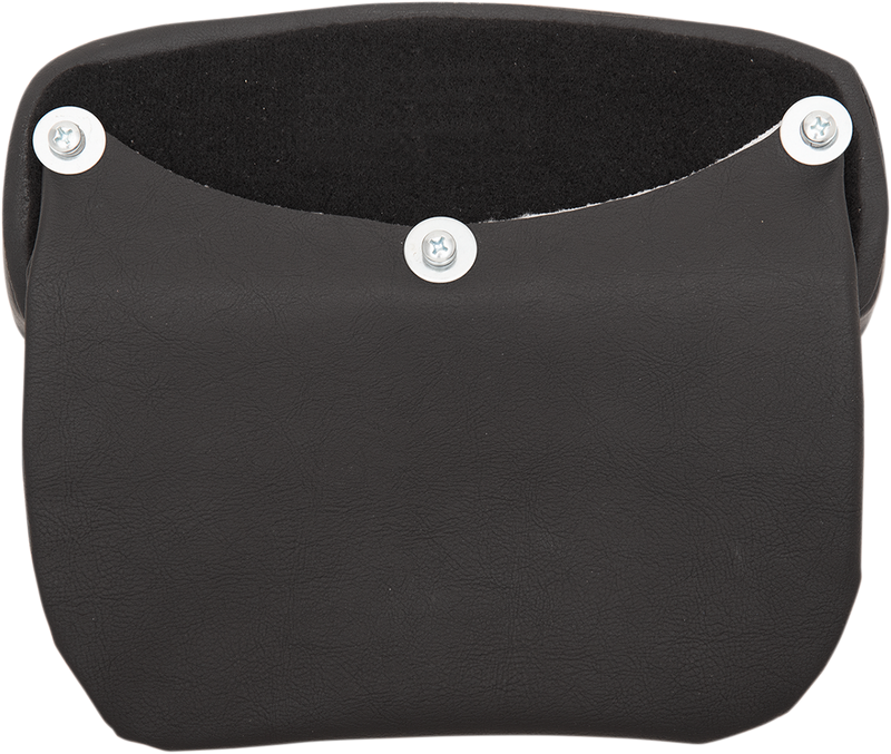 DRAG SPECIALTIES Chopped Tour-Pak Smooth Solar-reflective Leather Pad - Black