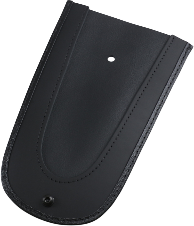 DRAG SPECIALTIES Fender Bib Smooth Vinyl Center - Black - 10" - '04-'21 XL