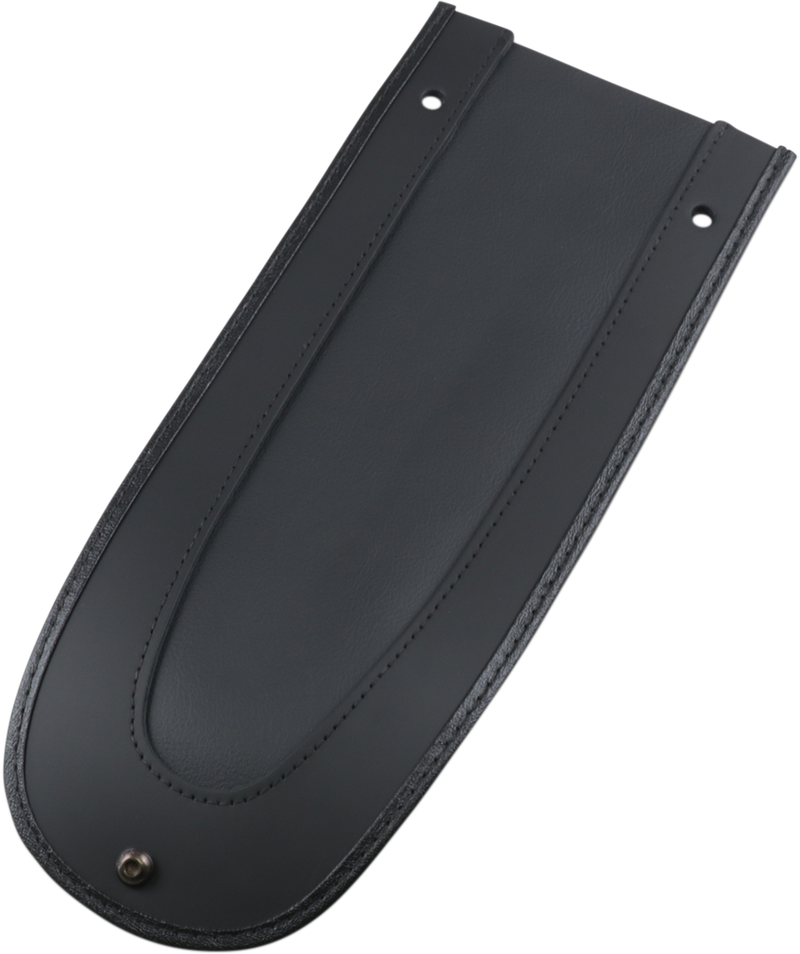 DRAG SPECIALTIES Fender Bib Smooth Vinyl Center - Black - 13-1/4" - '05-'17 FLST