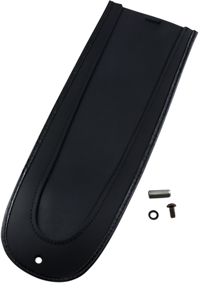 DRAG SPECIALTIES Fender Bib Smooth Vinyl Center - Black - 15" - FX/FL '84-'05