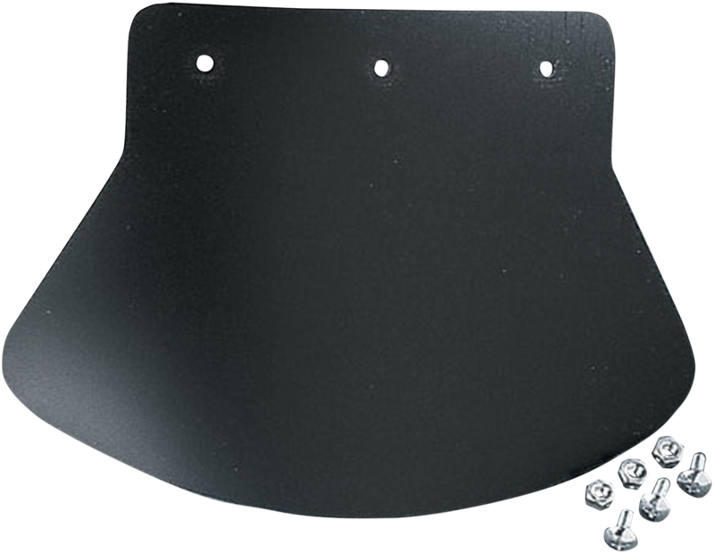 DRAG SPECIALTIES Rubber Fender Mud Flap - Plain - 9-1/2" W x 6-1/2" H
