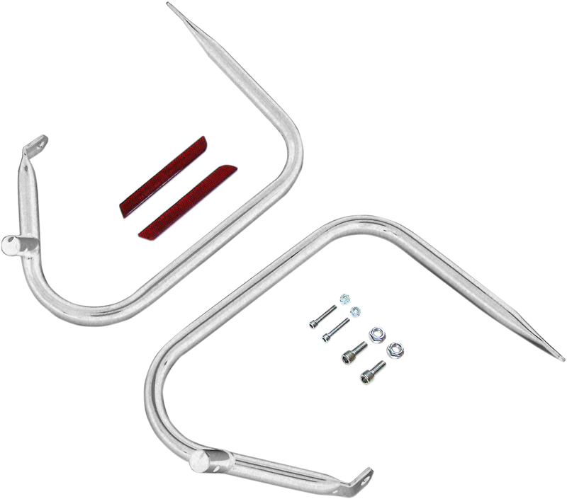 DRAG SPECIALTIES Saddlebag Guards - Chrome - Touring '09-'13