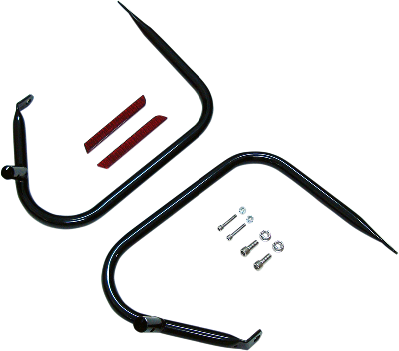 DRAG SPECIALTIES Saddlebag Guards - Black - Touring '09-'13