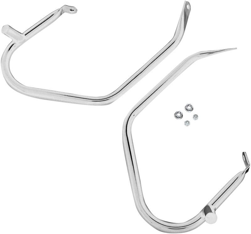 DRAG SPECIALTIES Low-Profile Saddlebag Guards - Chrome - Touring '97-'08