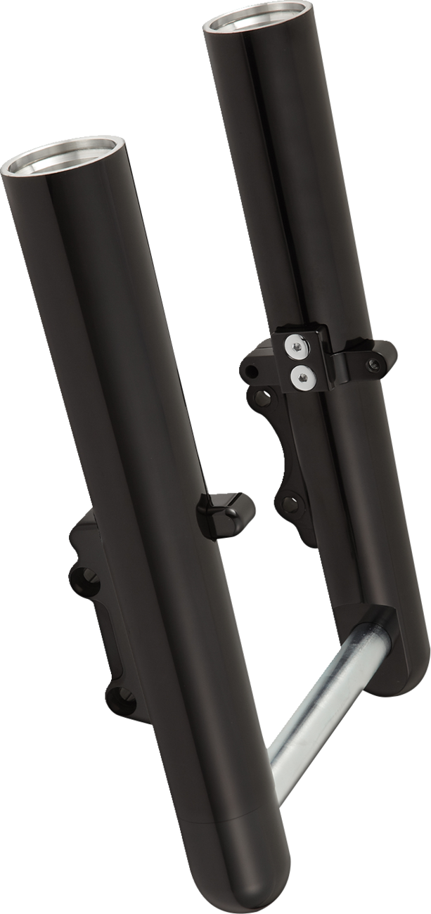 ARLEN NESS Dual Disc Hot Legs Fork Legs - Black Anodized - Smooth - '24 FLH/FLT