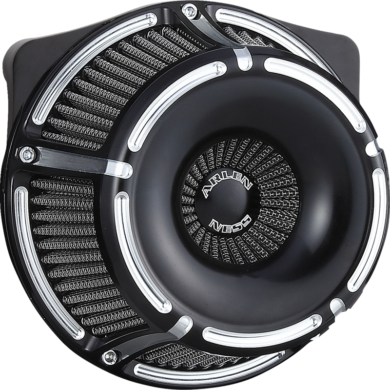 ARLEN NESS Inverted Series Air Cleaner Kit - Slot Track - Black 600-231