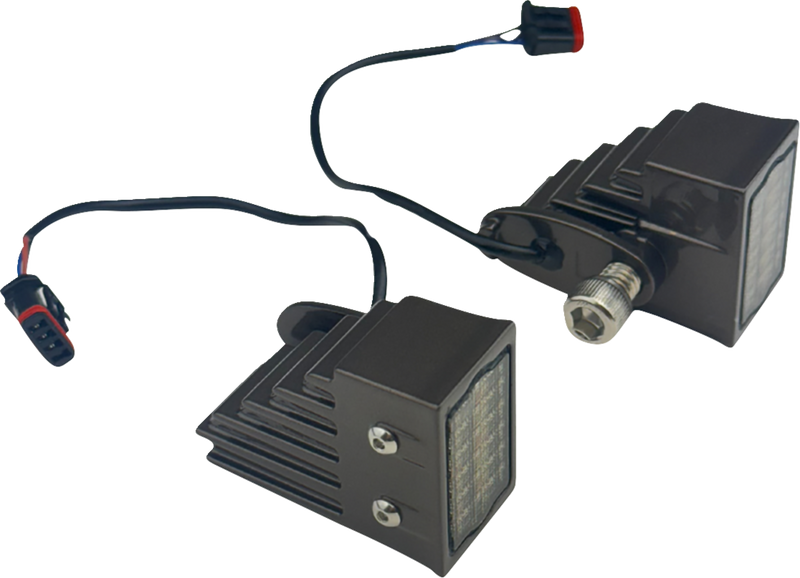 CUSTOM DYNAMICS Performance LED Front Turn Signals - Dark Bronze - White/Amber