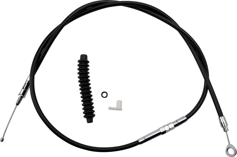 DRAG SPECIALTIES High-Efficiency Black Vinyl Clutch Cable - Standard Full Length - FLHR '21-'24