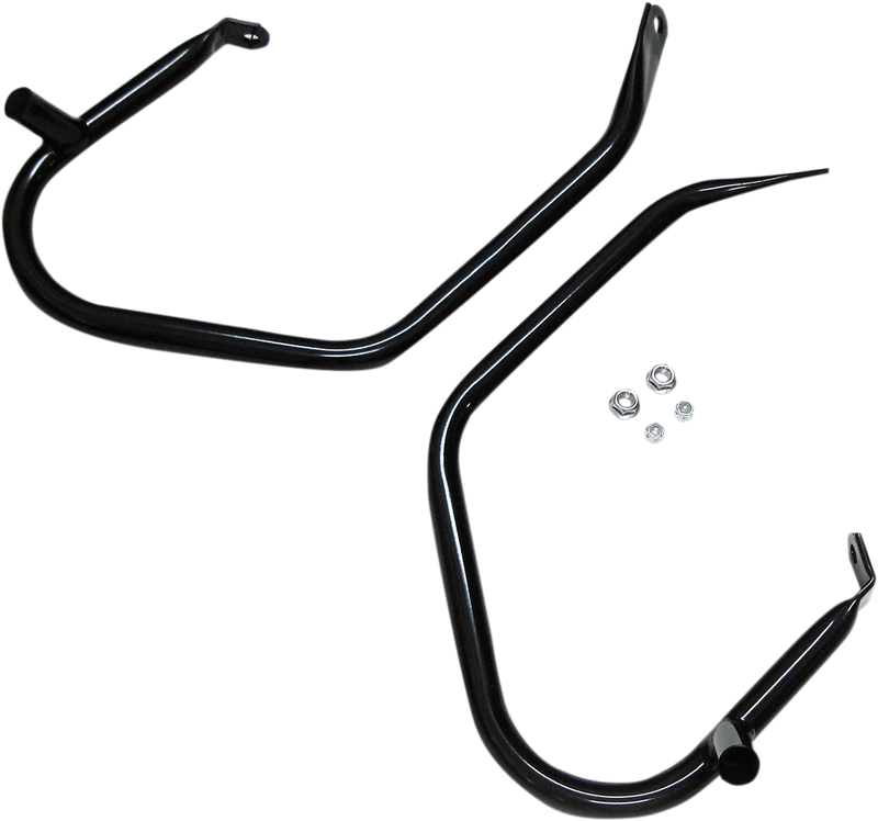 DRAG SPECIALTIES Low-Profile Saddlebag Guards - Black - Touring '97-'08