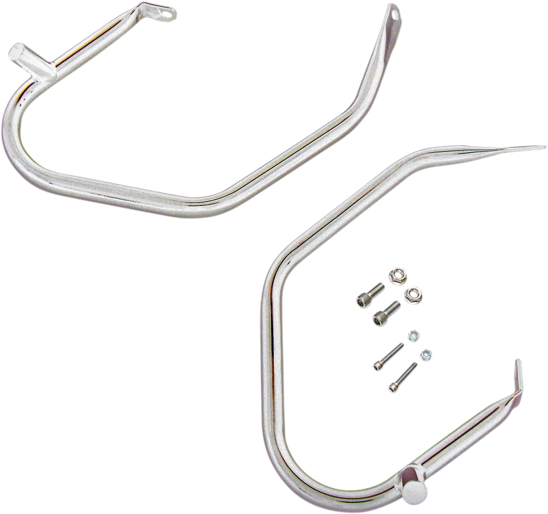 DRAG SPECIALTIES Low-Profile Saddlebag Guards - Chrome - Touring '09-'13