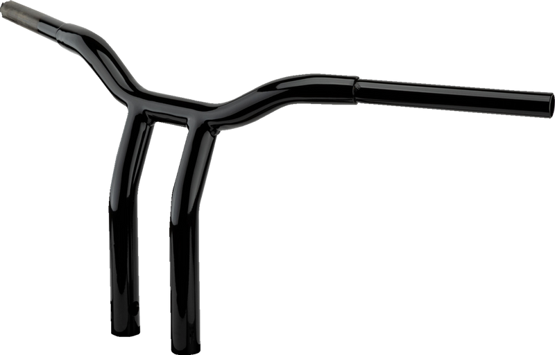 LA CHOPPERS 1-1/4" One-Piece Kage Fighter Pullback Touring Handlebar - 12" - Black