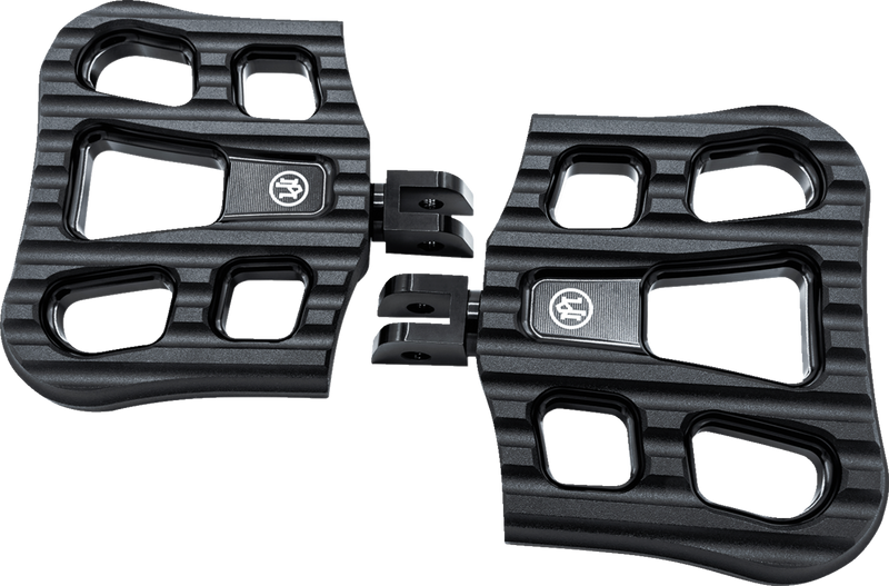 PERFORMANCE MACHINE (PM) Drifter Floorboards - Rider - Black Ops - FL 0036-1027-SMB