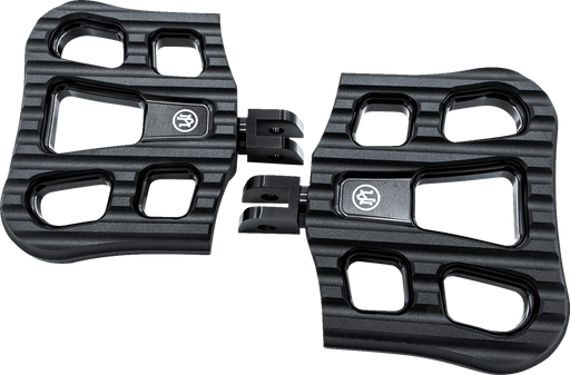 PERFORMANCE MACHINE (PM) Drifter Floorboards - Rider - Black Ops - FL 0036-1027-SMB