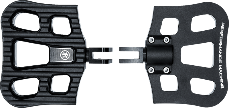 PERFORMANCE MACHINE (PM) Drifter Floorboards - Rider - Black Ops - FL 0036-1027-SMB