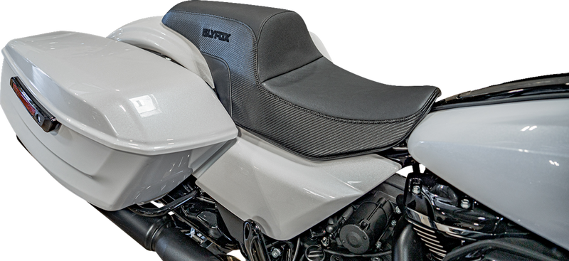 SLYFOX Drifter Tour Seat - Vinyl w/ Slipstop - Black Logo - FL '23-'24 4685A-Slyfox