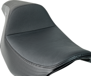 SLYFOX Drifter Tour Seat - Vinyl w/ Slipstop - Gray Logo - FL '23-'24 4685B-Slyfox