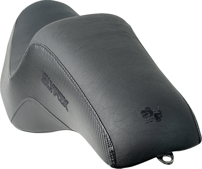 SLYFOX Drifter Tour Seat - Vinyl w/ Slipstop - Black Logo - FL '23-'24 4685A-Slyfox