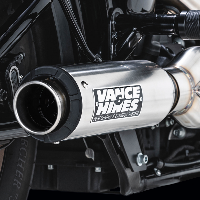 VANCE & HINES 2-into-1 Supersport Exhaust System - Brushed - Softail