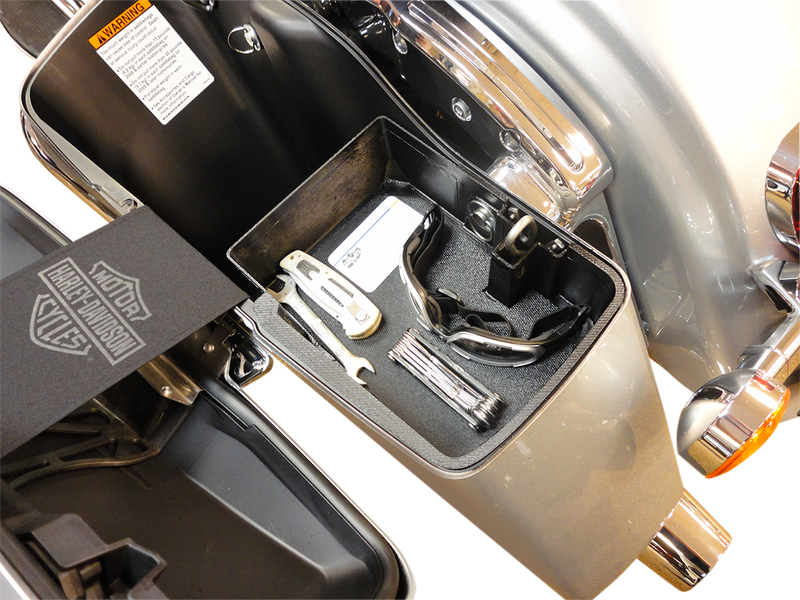 HARD BAGGER TOP SHELF SADDLEBAG ORGANIZER TRAY  2014-23 FACTORY HARD BAGS