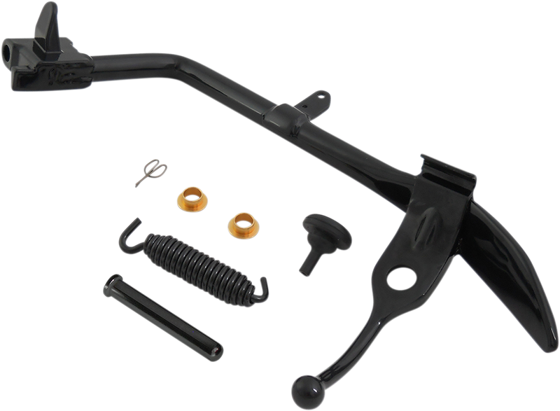 DRAG SPECIALTIES Replacement Complete Stock Length Kickstand Kit - Black - Softail '07-'13