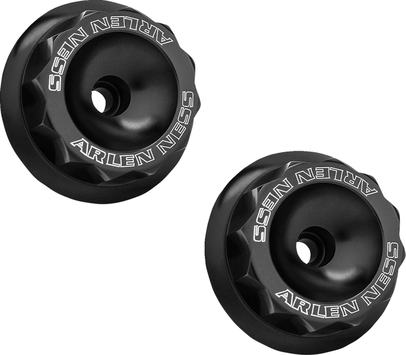 ARLEN NESS Fork Nut Cover - Black 120-040